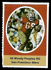 1972 Sunoco Stamps      581     Woody Peoples